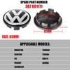 4pcs/set 56mm/65mm/66mm Car Wheel Center Cap Hub Covers Badge Accessories For VW Volkswagen Golf 6N0601171 6CD601171 3B7601171