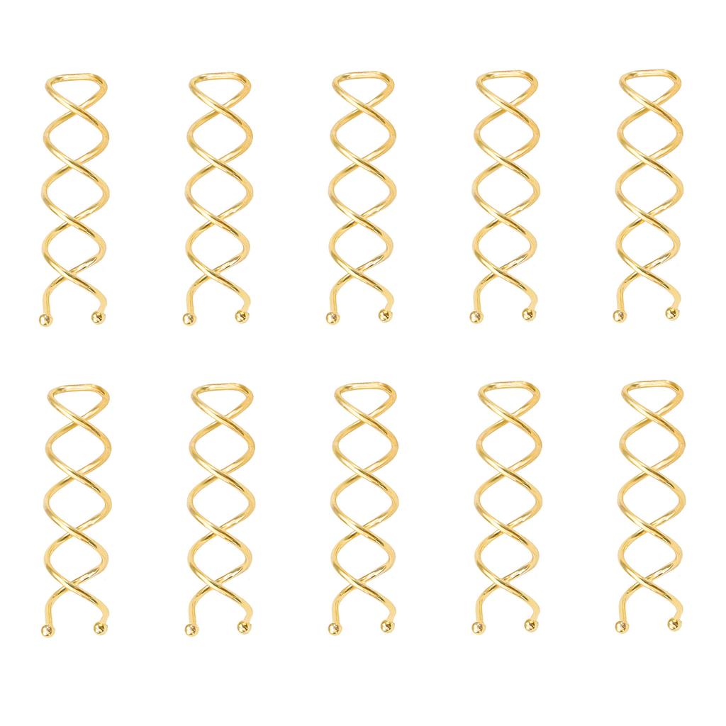 10pcs Metal Spiral Pin Hair Clip Twist Comb Hairpins Brooches Bobby Bun Stick Pick for Women Girl Wedding Accessories Ornaments
