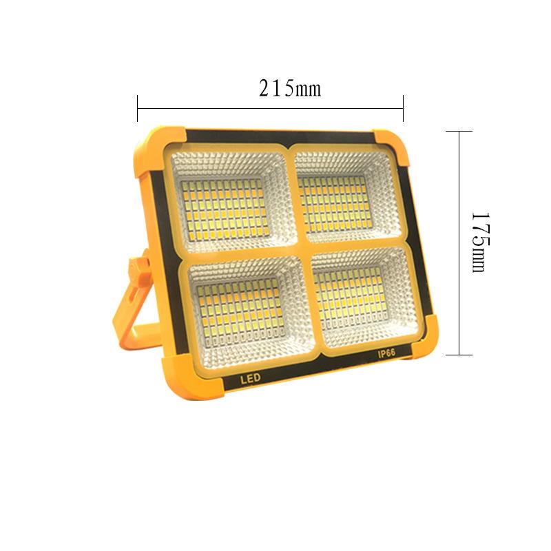 

Перезаряжаемый солнечный прожектор, уличный портативный светодиодный рефлекторный прожектор, перезаряжаемый прожектор, строительная лампа 100W золотой