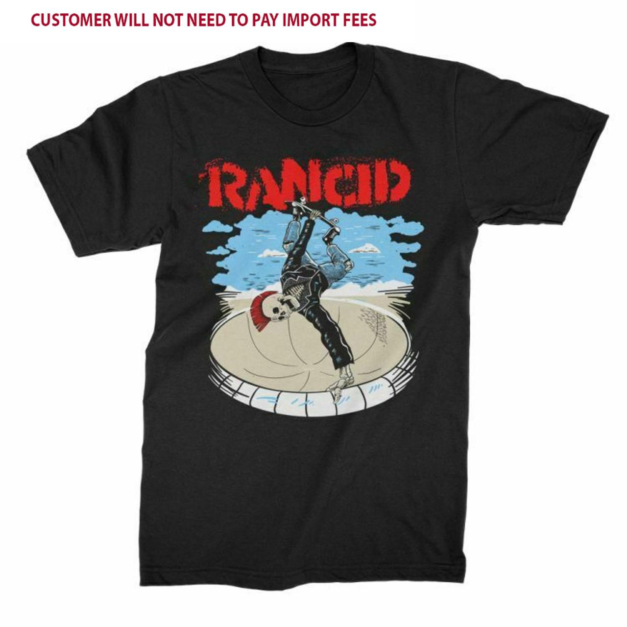 Rare Rancid Band Skateboard Cotton Black S-5XL Shirt VK022 M