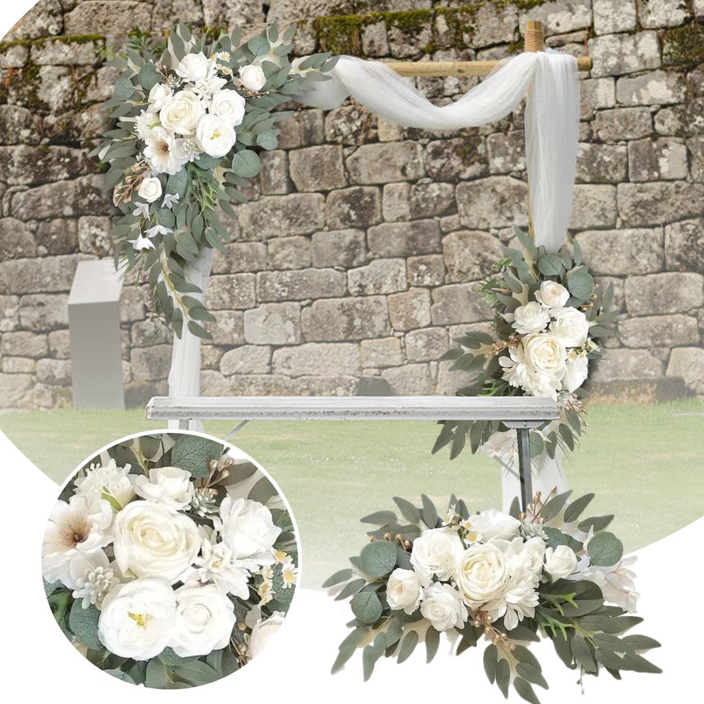 Simulation Bouquet Chair Back Flower High-end Wedding Table Staircase Decoration Handmade DIY Finished Product