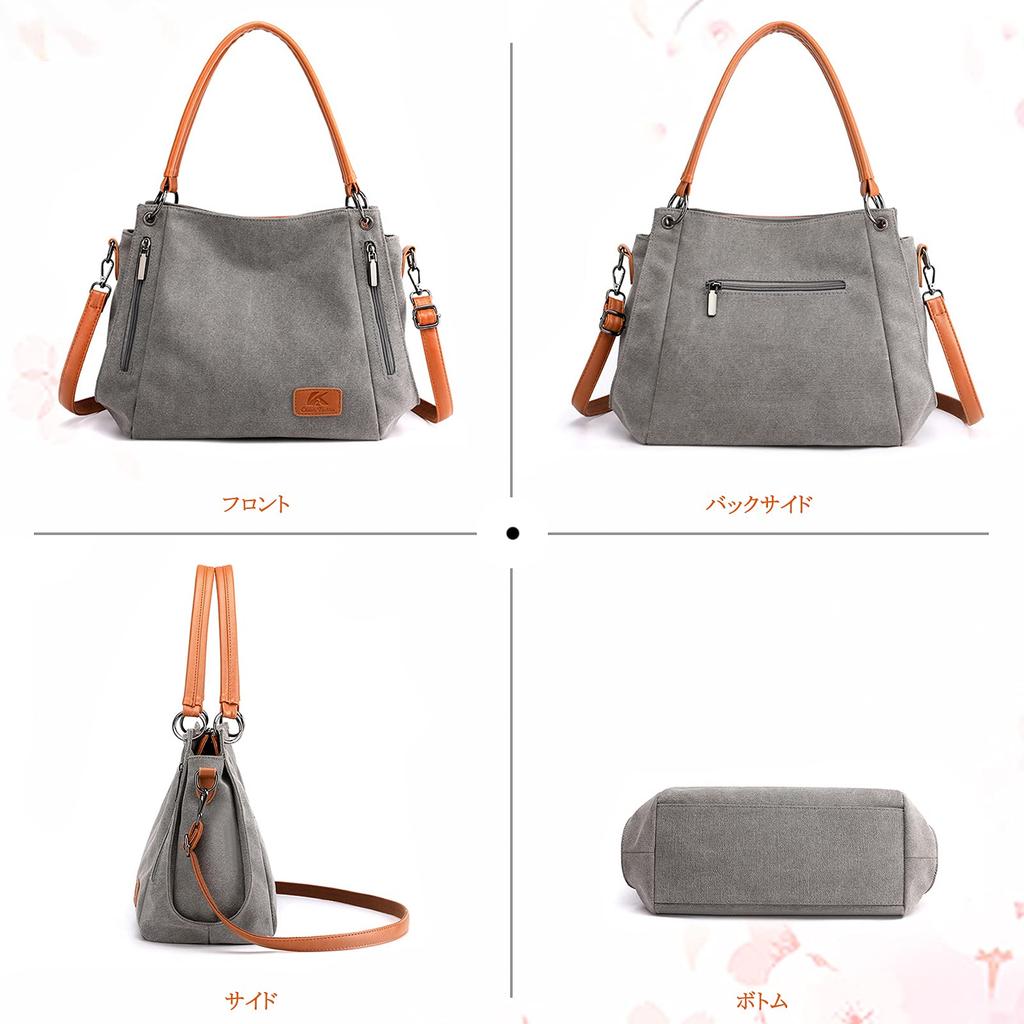 NICOLE DORIS Canvas Tote Shoulder Crossbody Bag for A4 Large Messenger Shoulder Adult Bag for Brown & Bag, Bag, Women, Size, Lightweight, Capacity,
