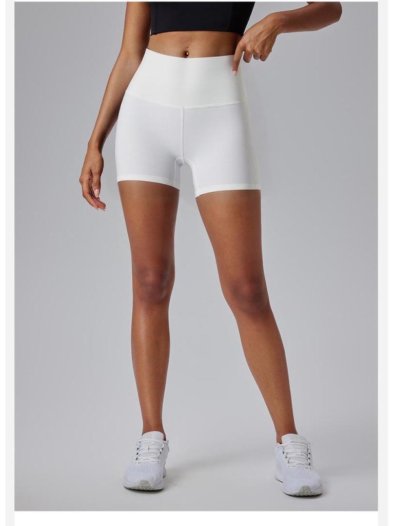 Women's Quick-Dry Stretchy Sports Shorts with Side Pocket for Yoga and Tennis