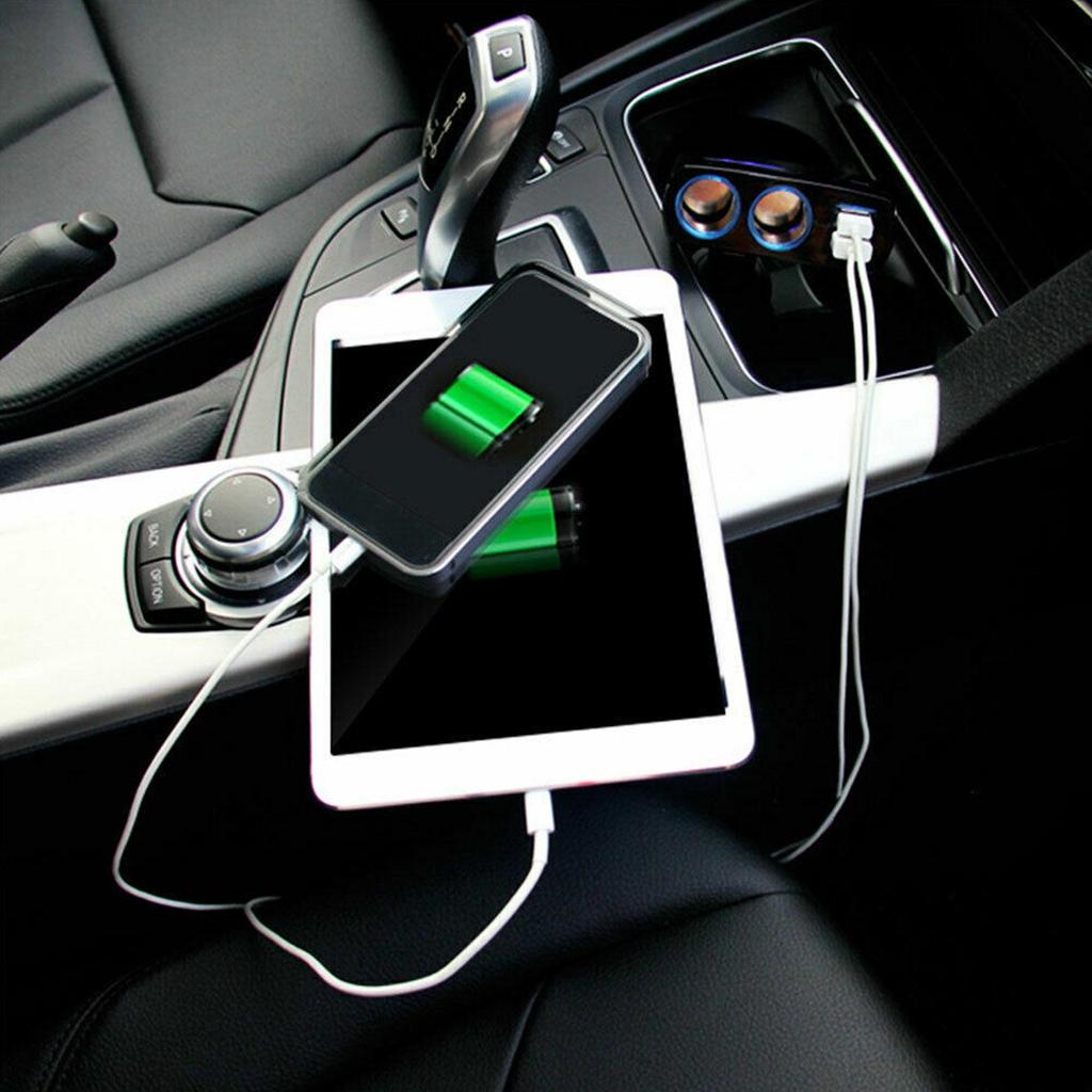 Universal Dual USB Car Charger Adapter - 12V/24V Cigarette Lighter Socket Splitter for Vehicles, Powering Multiple Devices G8S8
