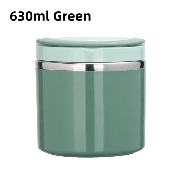 1PCS 630/1000ml Food Insulated Jar Insulated Container Insulated Soup Cup Stainless Steel Lunch Box Insulated for Students