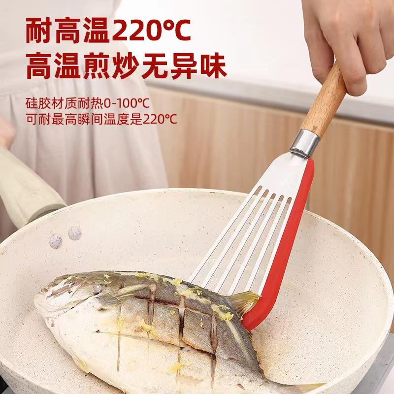 Household silicone shovel butterfly shovel non-stick pan high temperature silicone shovel kitchen tools omelette pancake steak shovel