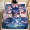 Pokémon Cartoon pattern Flannel Blanket, High quality Comfortable for All Seasons, Home Decor, Warmth and Comfort, Perfect for Gifts.