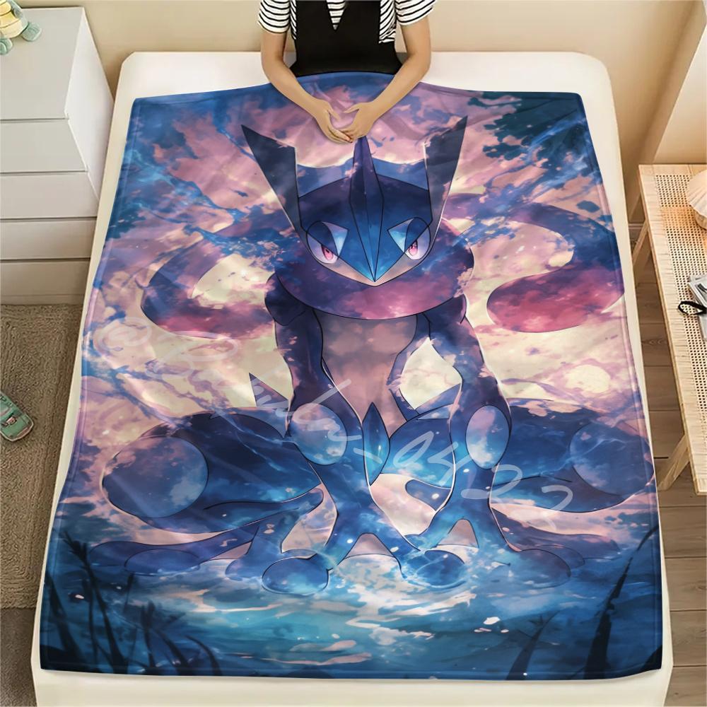 Pokémon Cartoon pattern Flannel Blanket, High quality Comfortable for All Seasons, Home Decor, Warmth and Comfort, Perfect for Gifts.