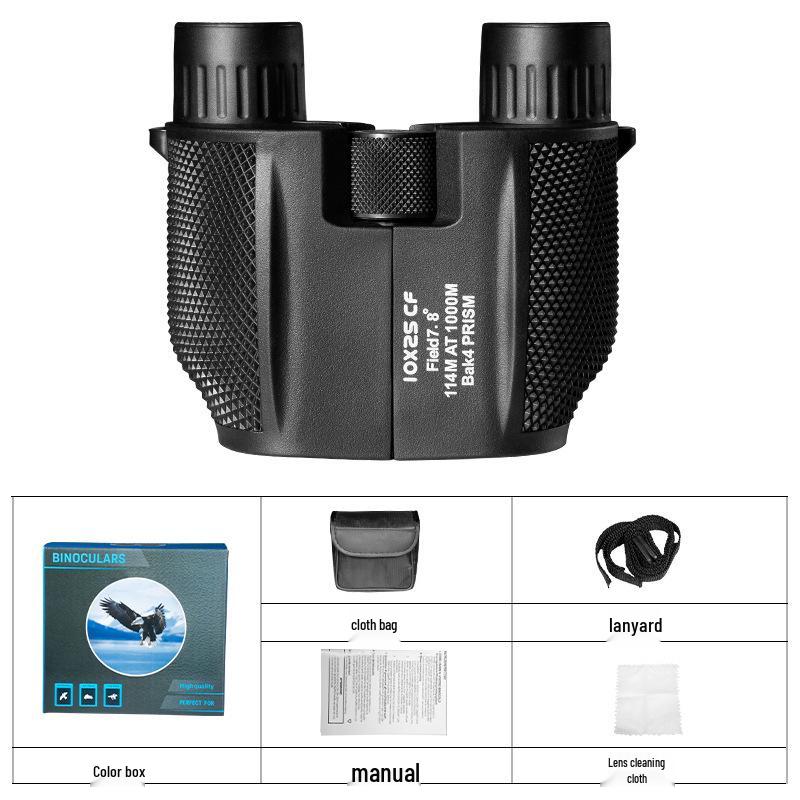 

10x25 Paolo Compact HD Binoculars for Dual-Use - Day & Night Concert or Outdoor Adventures