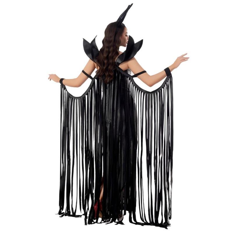 Halloween new sleeping spell evil witch costume tassel model punk wind horn vampire