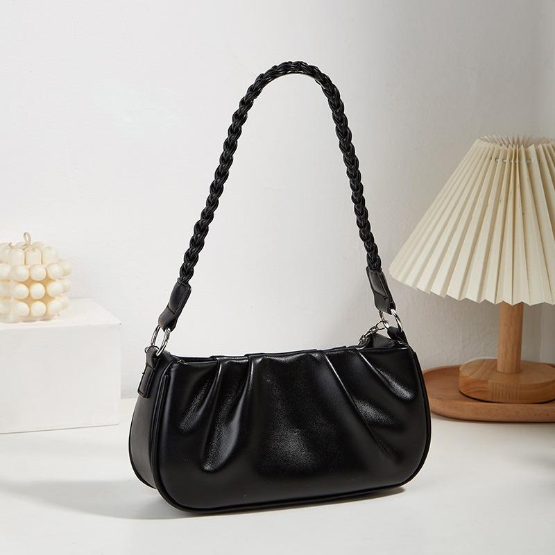 Summer New Women's Bag Niche Pleated Chain Portable Cloud Bag Simple and Versatile Single Shoulder Diagonal Cross Armpit Bag