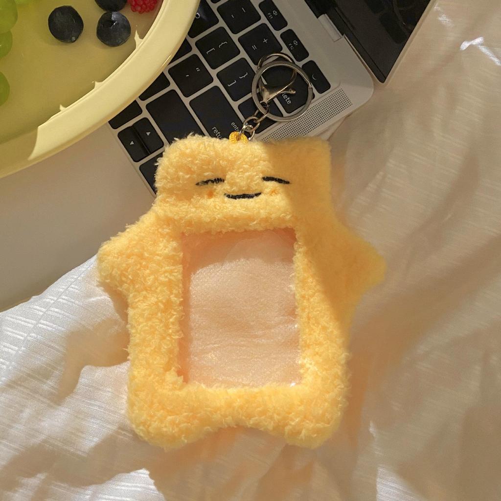 Korean Style Cartoon Cat Plush Card Holder for K-pop Album and Student Photo Cards