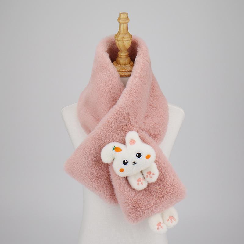 Plüschschal für Damen im koreanischen Stil: Hochwertige Wärme, verdickter Kragen für Herbst/Winter.