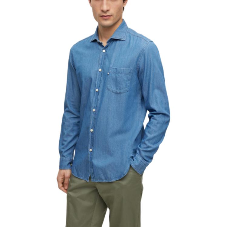 HUGO BOSS SS23 Shirt Men's Blue 50477840-426