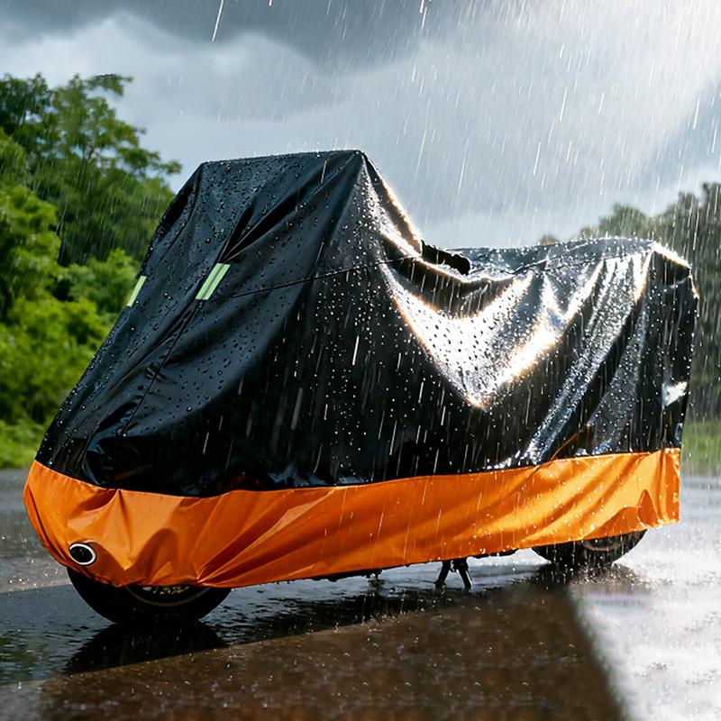 Universal Cod Waterproof Motorcycle Cover 4 Layers Thickened Rainproof Sunproof With Lock Holes Outdoor Protection Motor Cover