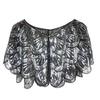 Sequins Lace Shawls Palaces Styles Women Shawls Sunscreen Hollows Out Cloak Tippet for Travel and Shopping