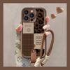 Fashion leopard print splicing Suitable for Samsung S25FE painted F06 mobile phone case A07 A17 smiley face M06 M56 hand rope