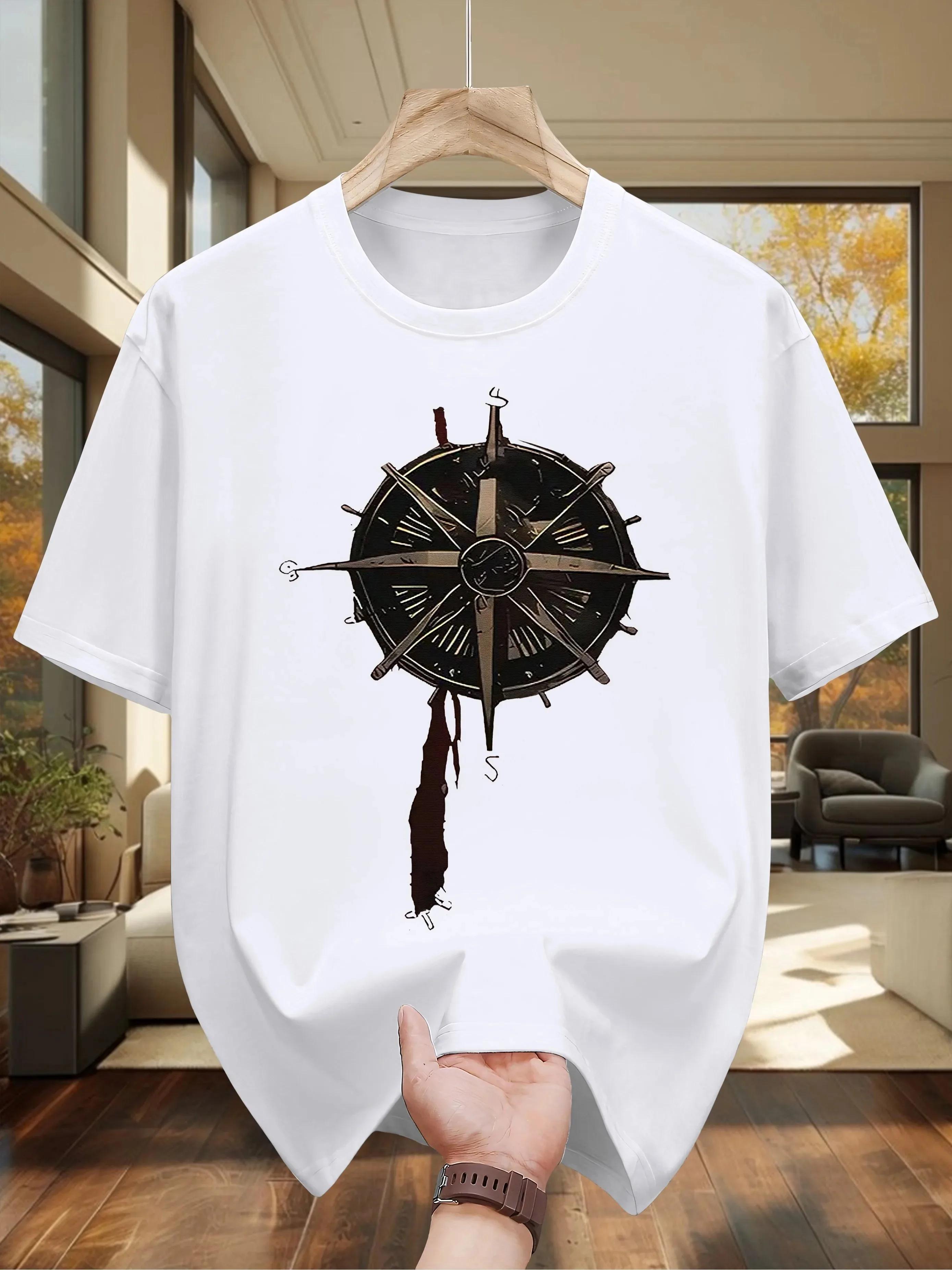 

Unisexs New Summer Trendy and Versatile Tshirt 100 Cotton Fabric Unisex Style for Outdoor Sports 4XL
