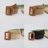 Waist Weave Rope Square Buckle Women Belt Dress Long Shirt Decorative Belts
