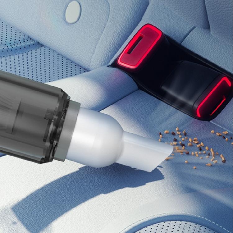 Small Coffee Grounds Brush Cleaner with USB Rechargeable Body, Dust Cup, and Narrow Nozzle for Routine Counter Care