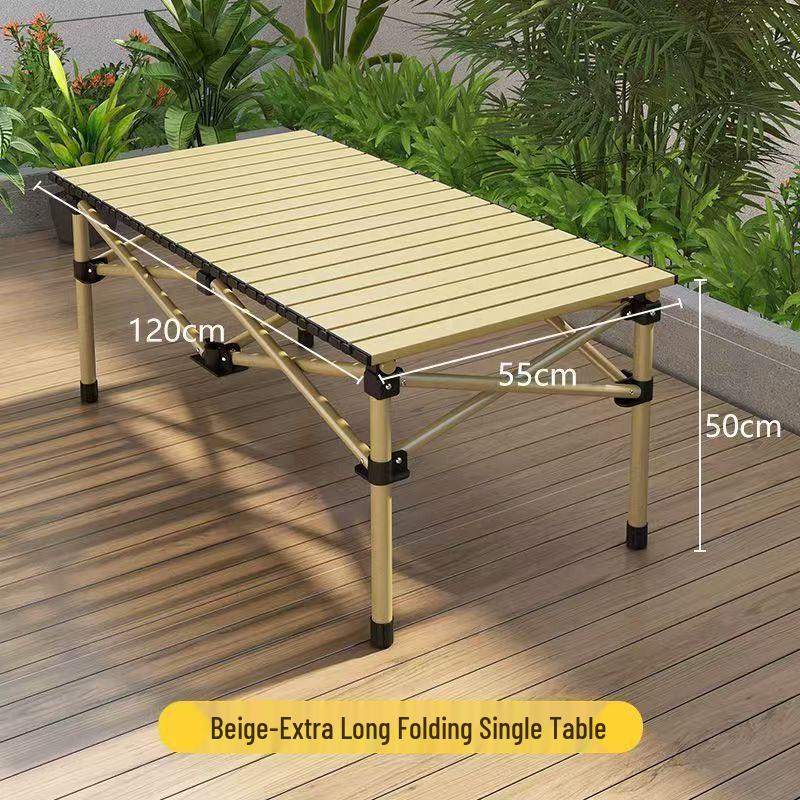 Portable Outdoor Folding Table Set for Camping, Self-Driving Tours, Barbecues, Street Stalls, and Picnics