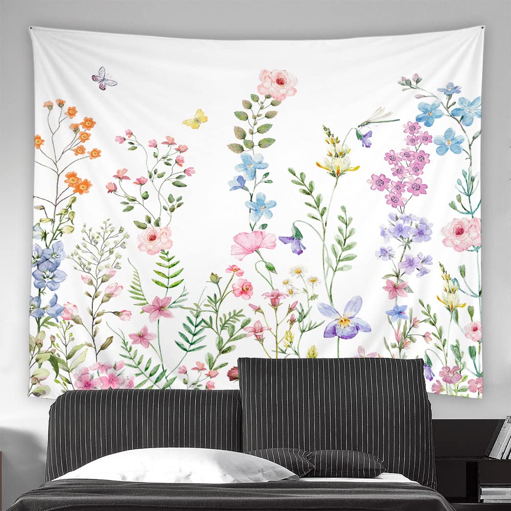 Jungle Flowers Birds Tapestry Deep Color Natural Plant Floral Tapestry Home Living Room Dorm Bedroom Aesthetics Decor Tapestries