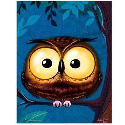 Full 5D Diy Diamond Painting Cartoon Animal Cute Owl Embroidery Cross Stitch Home Decor Handmade