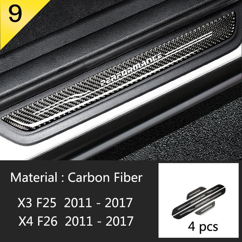 Für BMW X5 X6 E84 E90 F15 F16 F20 F30 G05 F34 F25 Autozubehör Einstiegsleisten-Schutzleisten-Edelstahlaufkleber