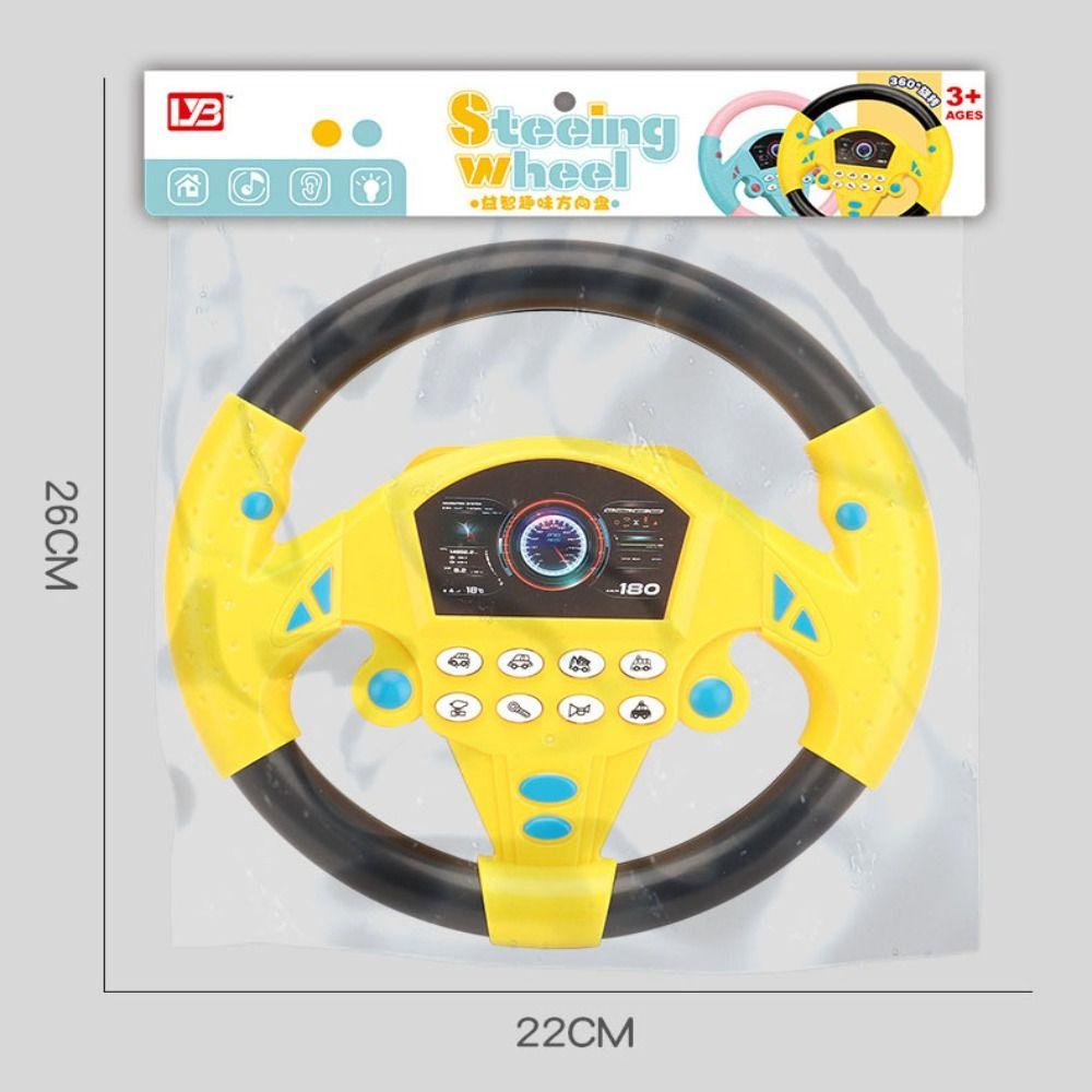Flash/Music/Sound Eletric Simulation Steering Wheel Toy Educational Stroller Steering Wheel