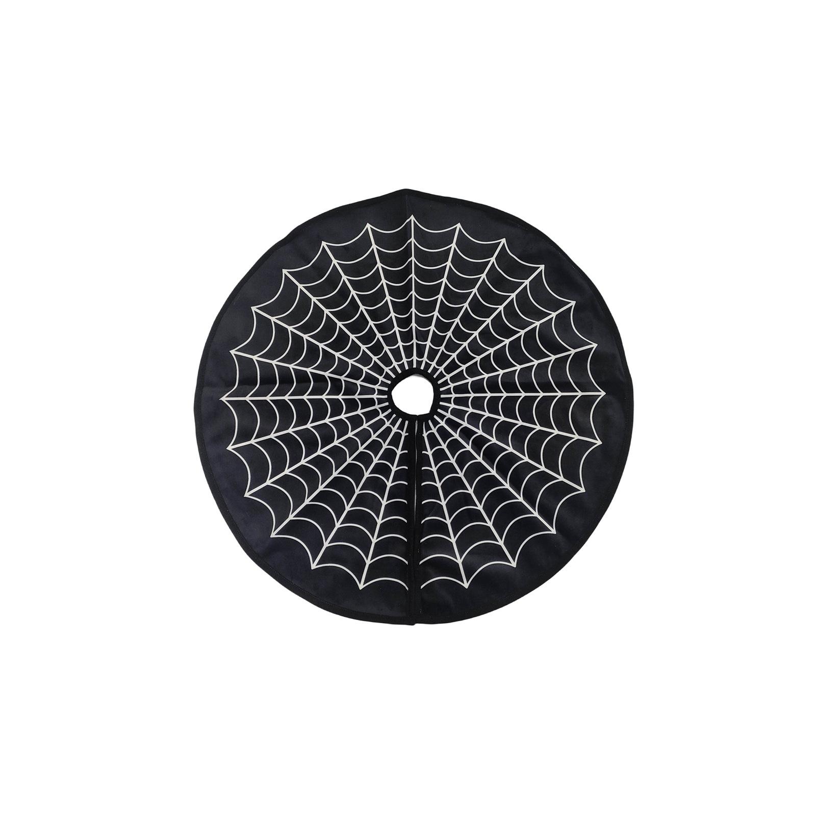 

Юбка для елки на Хэллоуин, украшение для дома, белая паутина, рождественская елка, фартук для праздничной вечеринки, подходящая для украшения елки Other