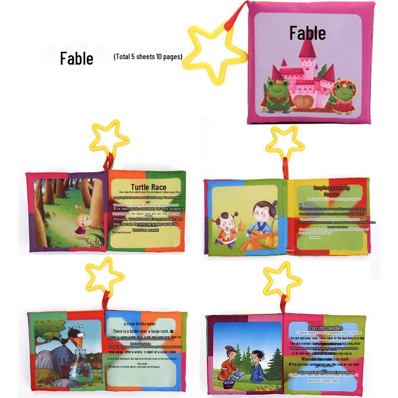 Infant Tear-Resistant Cloth Book – Early Learning Educational Toy for Ages 0-1, Chewable Cognitive Sound Book