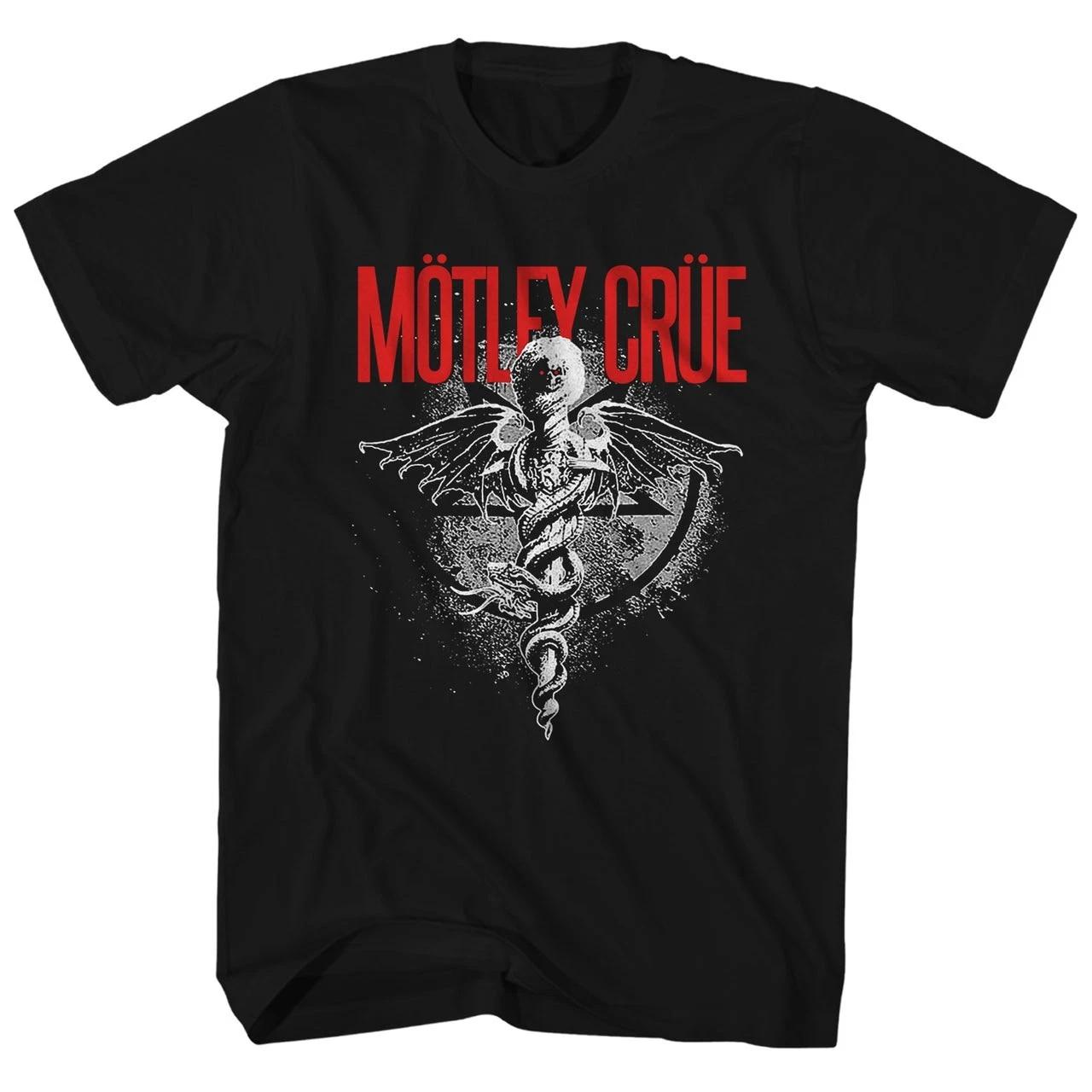 

Motley Crue Dr Feelgood Logo Mens T Shirt Music Classic Rock Band Tee New Black 4XL