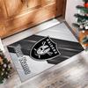 Las Vegas Raiders Crystal Velvet Rug, Custom Name Text Personalized Non‑Slip Floor Mat for Home Decor Gift