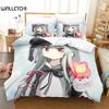 Anime Kuma Kuma Kuma Bear Sängkläder Set Påslakan Sängset Täcke Örngott Täcke king Queen Size Pojkar Vuxen