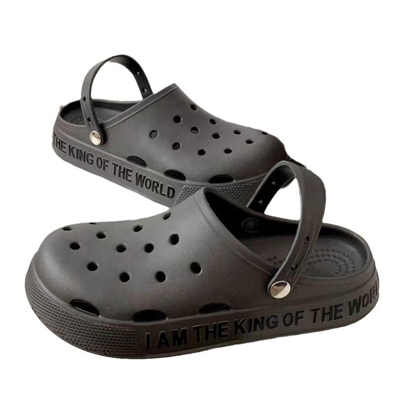 Eva Men's Summer Outdoor Height-Boosting Non-Slip Soft Sole Dual-Purpose Driving Sandals