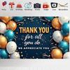 Durable Build Party Decoration Gratitude Banner Appreciation Banner for Volunteer Event Thank You Party Teacher Recognition