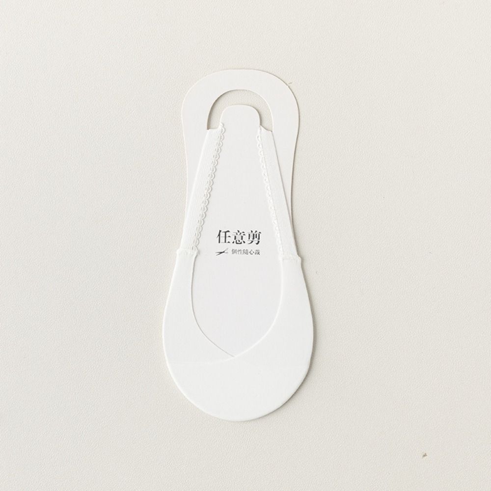 

1pair Front Half Palm Invisible Socks Non-slip Half Feet Socks Soft Boat Socks Summer білий