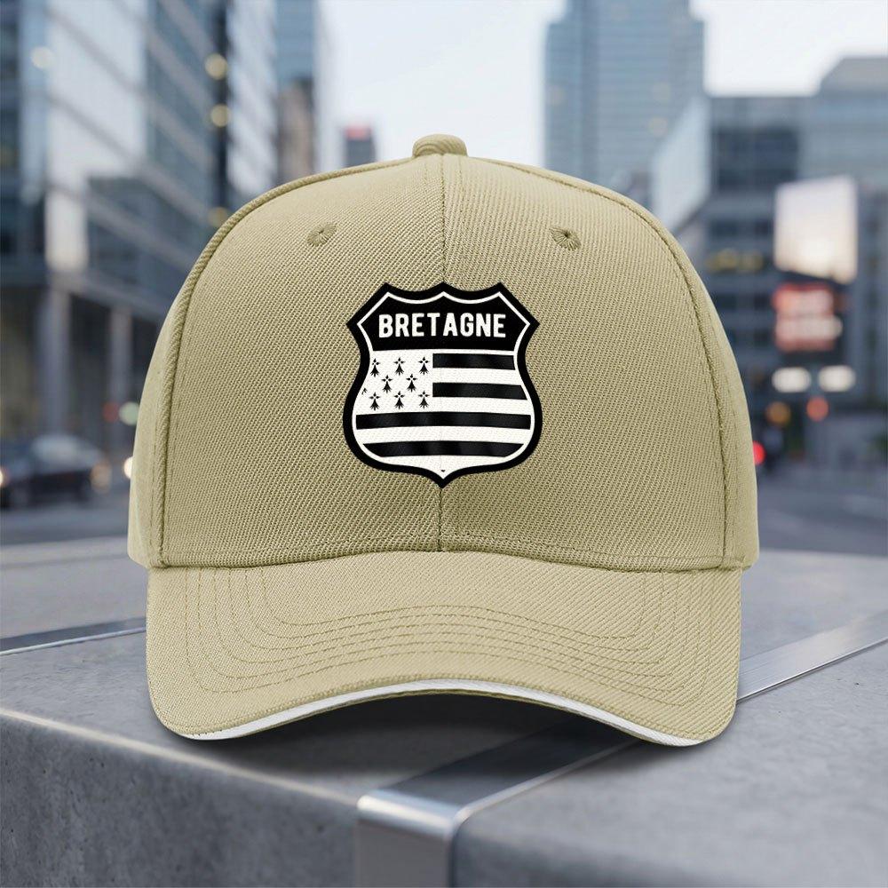 Breton French Shield Flag Adjustable Baseball Cap Lightweight Breathable AllSeason Daily Commuting Fashion Gift