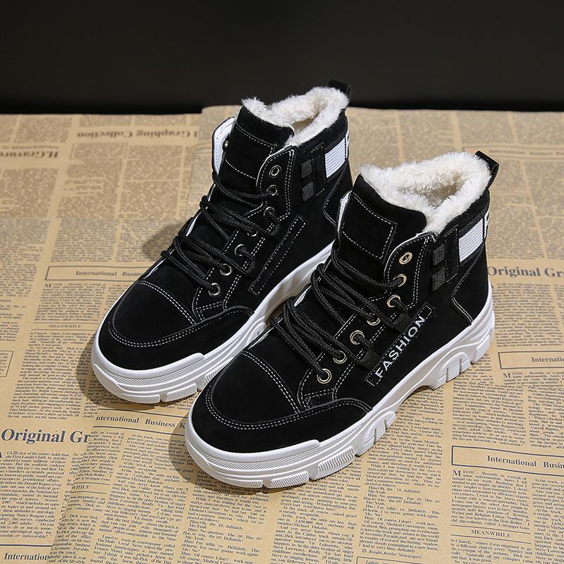Women Bottes 2022 Fashion Snow Boots Women Comfort Winter Women Boots Warm Plush Ankle Boots Platform Botas Botines Mujer