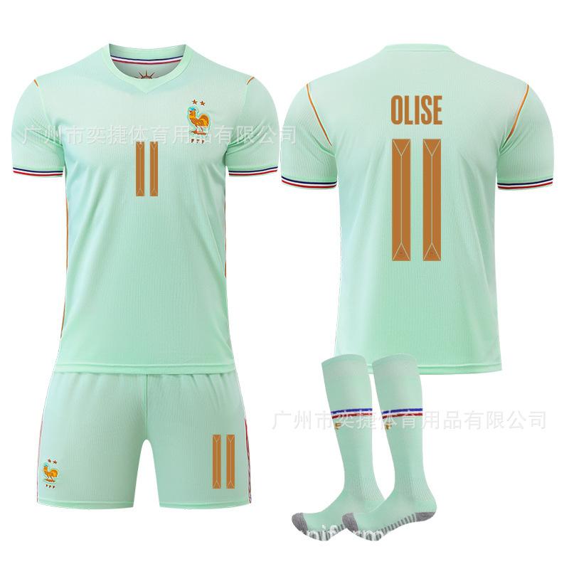A2627 US, Canada and Mexico World Cup France Away No. 10 Mbappe Football Jersey 7 Dembele 11 Olise Jersey