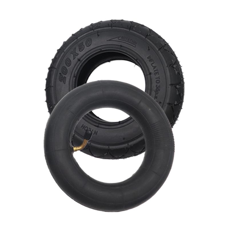 8 Tommer Foldbar Elektrisk Scooter Ydre Dæk Inder Dæk 200X50 Solidt Hjul Dæk til Razor Scooter E-Scooter 8z1173 Kugoo M12