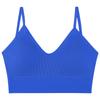 Women Seamless Deep U Backless Bralette Wireless Removable Padded Bra Breathable Crop Top