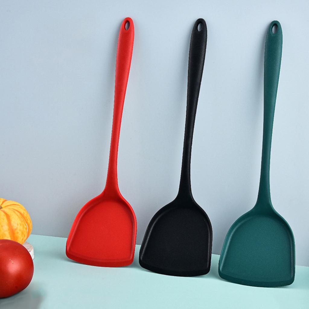 All-In-One Silicone Spatula Kitchen Items Heat Resistant Non-Stick Frying Pan Spatula Household Silicone Chinese Spatula