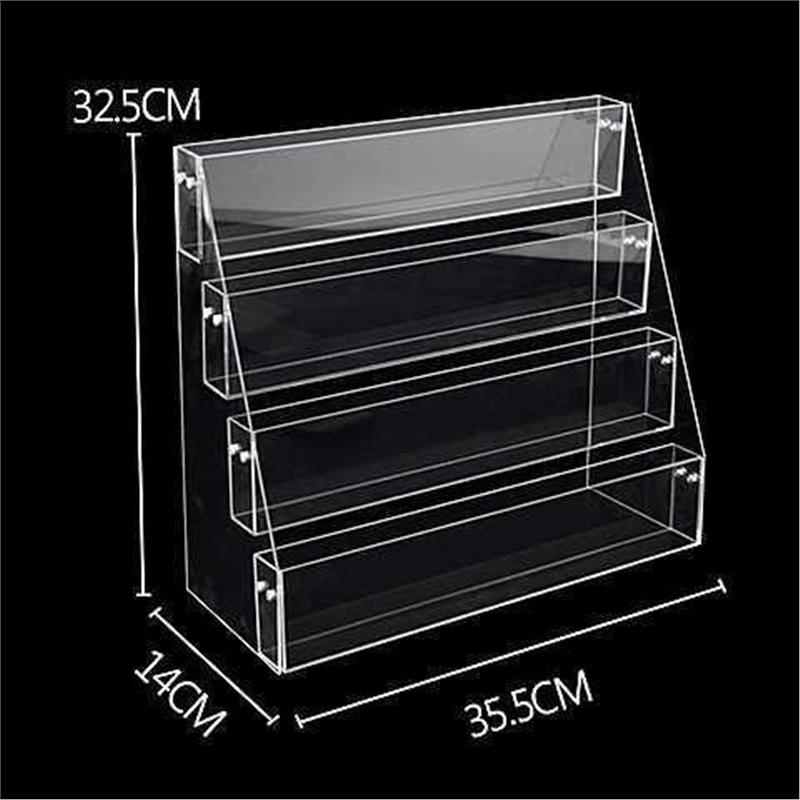 Multifunctional Acrylic Display: Booklet Rack, Pen Holder, Notebook & Magazine Organizer, Greeting Card Stand.