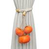 Halloween Pumpkin Curtain Tieback Farmhouse Adjustable Strap Fruit Vegetable Decorative Drape Window Curtain Holder Holdbacks Curtain Accessories