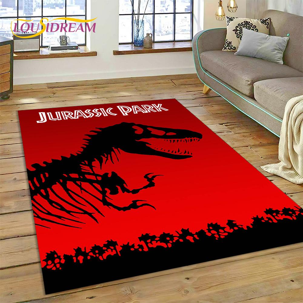 3D Cartoon Jurassic Park Dinosaur Dino Rug Carpet for Living Room Bedroom Decor,floor Mat Non-slip Decoration for Sofa Doormat