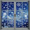 Double-Sided Snowflake Electrostatic Wall & Glass Sticker for Christmas Party Decorations