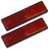 Reflector, Reflector, Stick, Motorcycle, Auto Tape Type, For Vehicle Inspection, Red, General Purpose, 2 Pieces