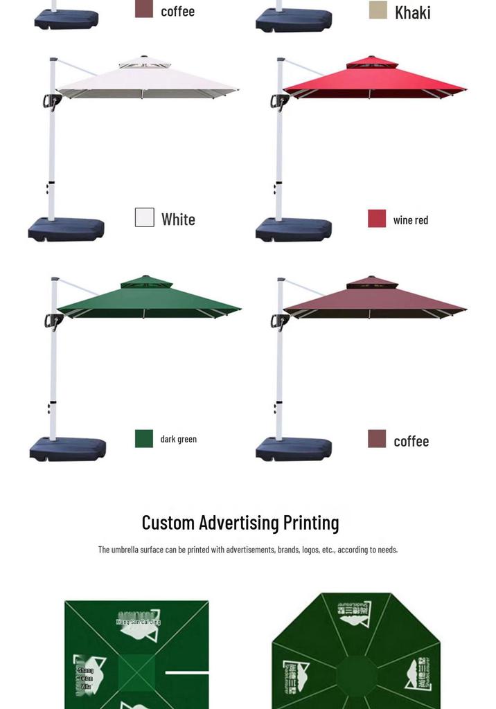 Roman Outdoor Sunshade: Large Camping, Beach, Courtyard, Stall, and Advertising Umbrella