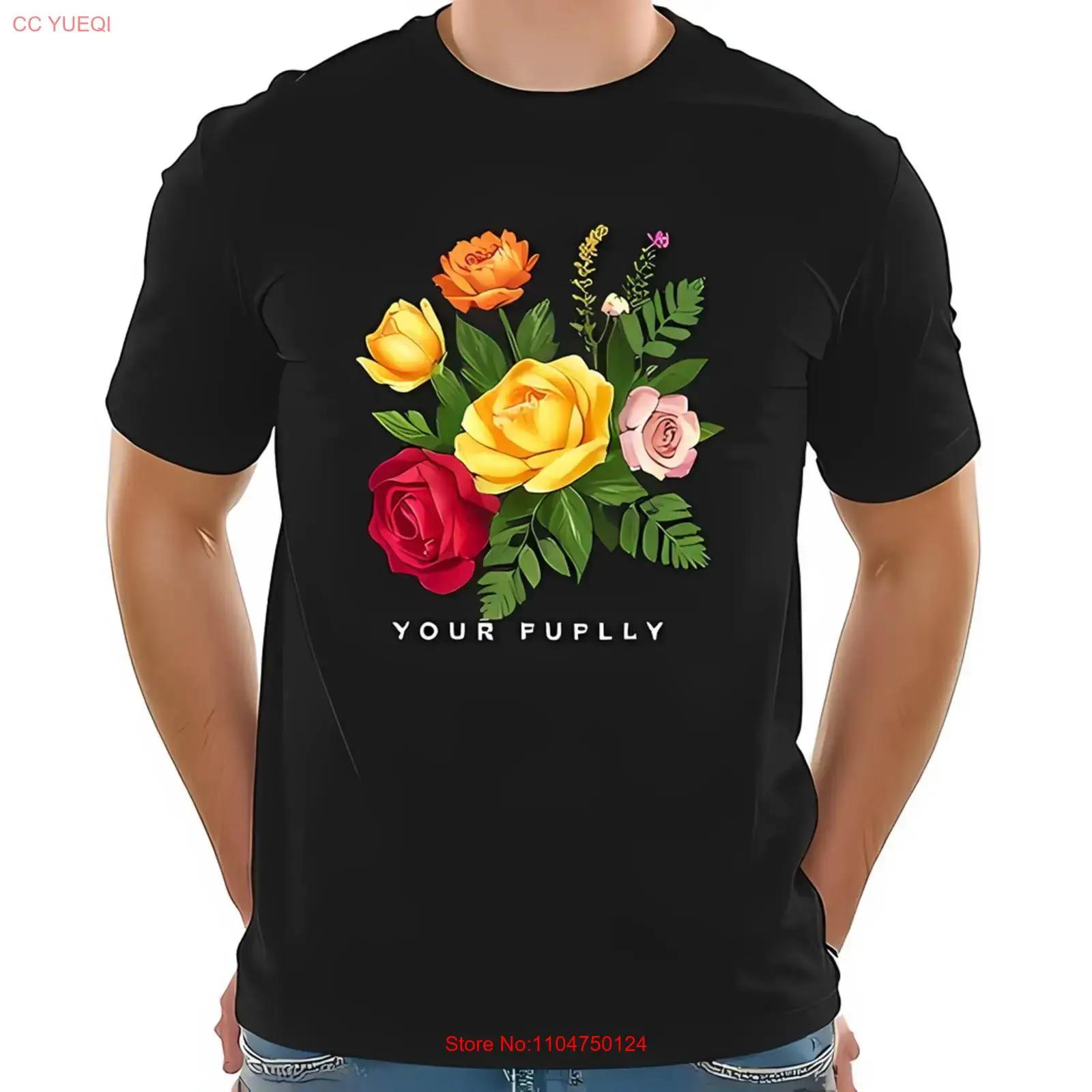 

Men s Cotton T Shirt with Vibrant Floral Bouquet Roses All vintage Washed Casual graphic Top For Everyday Wear fashion Stylish 5XL різнокольоровий